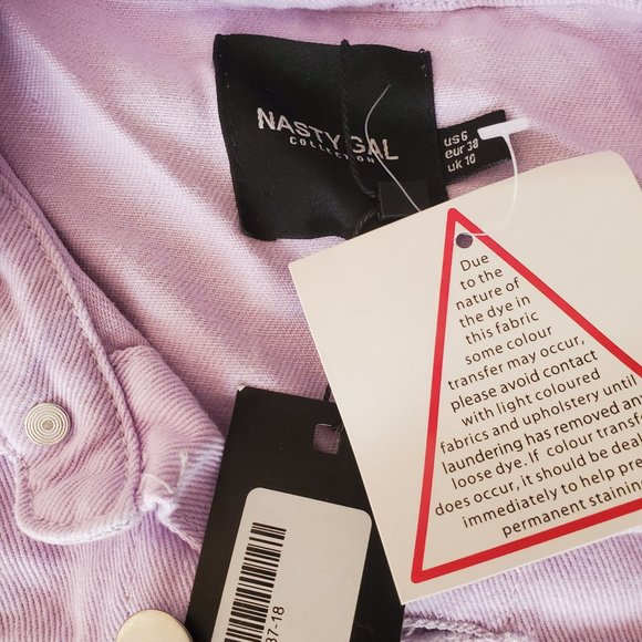 Nasty Gal Lilac Denim Jumpsuit - Picture 3 of 8